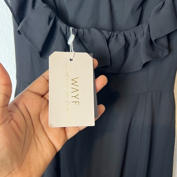 Wayf Harlow Off-The-Shoulder A-Line Dress - Picture 9 of 11